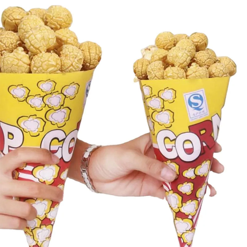 Cone Shape Popcorn Bags Paper