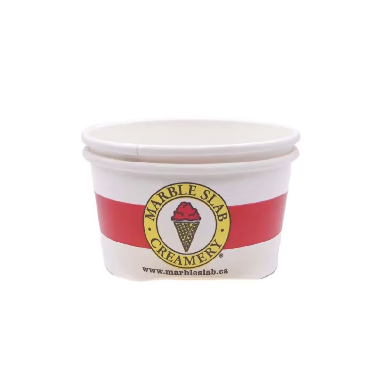Logo Printed Double PE Paper Ice Cream Cup