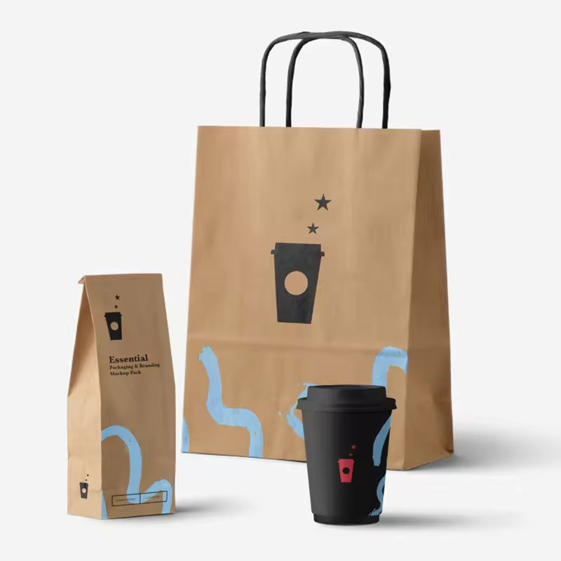 Packaging Brown Kraft Paper Bags